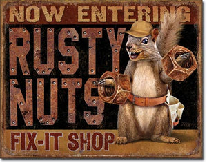 Rusty Nuts - Vintage-style Tin Sign