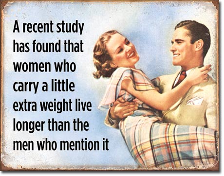 Women Live Longer - Vintage-style Tin Sign