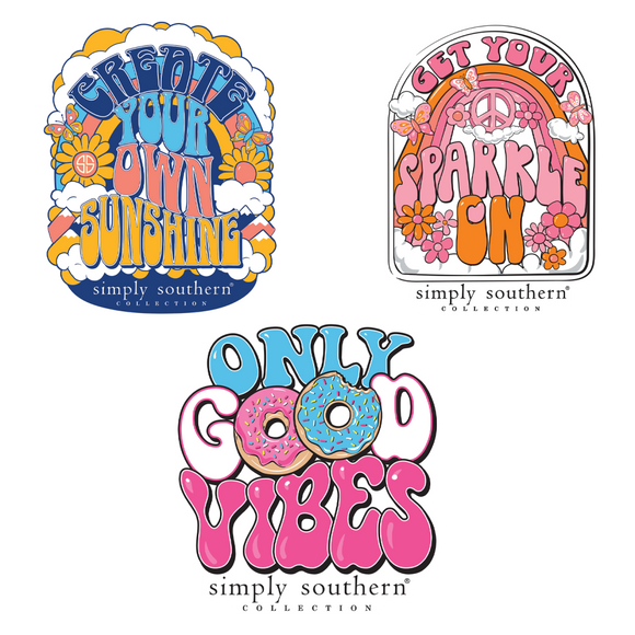 Sticker Set - New Vibes - by Simply Southern