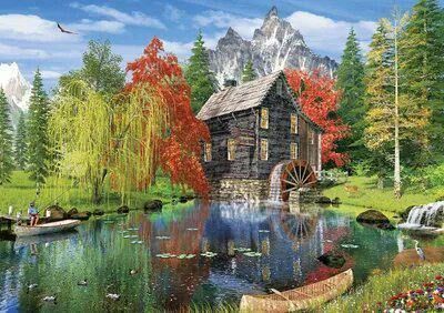 Fishing by the Mill Puzzle - 1500pc - by Springbok Buy at Here Today Gone Tomorrow! (Rome, GA)