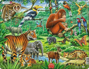 Happy Jungle Children's Educational Jigsaw Puzzle - 20pc - by Springbok