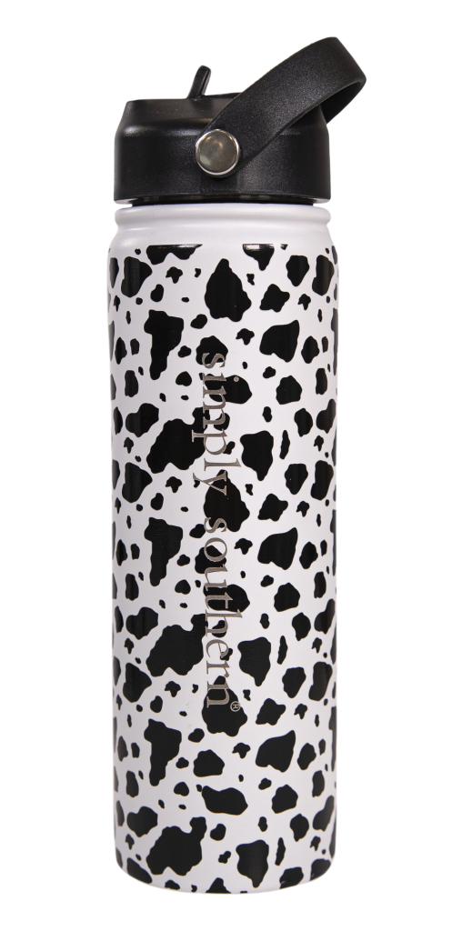 Cow - 22oz Small Waterbottle - by Simply Southern