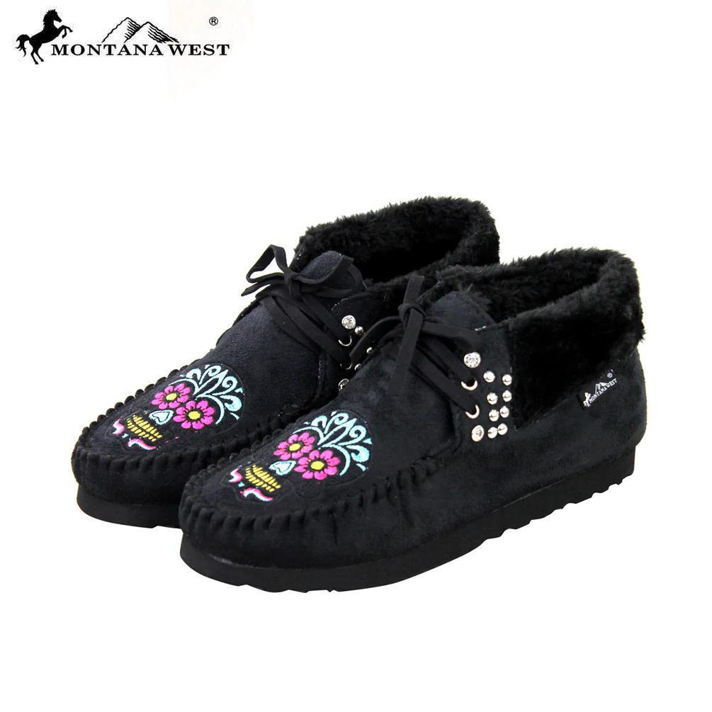 Montana West Moccasins Sugar Skull Moccasin - by Montana West