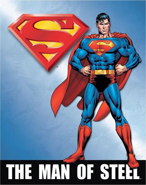 Superman Man of Steel - Vintage-style Tin Sign