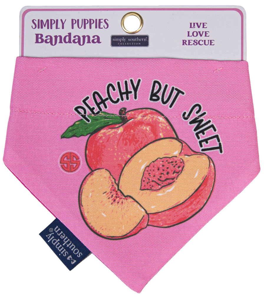SIMPLY PUPPIES BANDANA - Peachy but Sweet - by Simply Southern