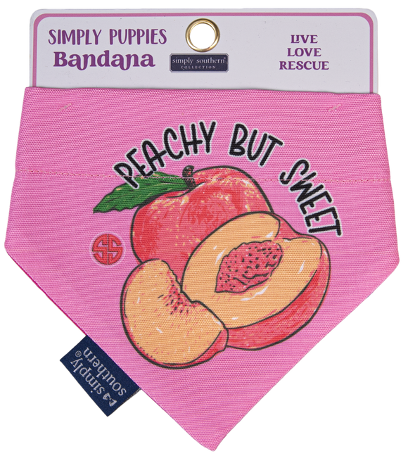 SIMPLY PUPPIES BANDANA - Peachy but Sweet - by Simply Southern