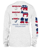 Paws USA (Long Sleeve T-Shirt) by Simply Southern - www.HereTodayGoneTomorrow.store