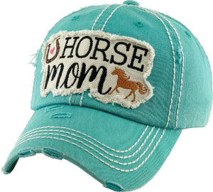 Horse Mom Baseball Cap - by Kbethos