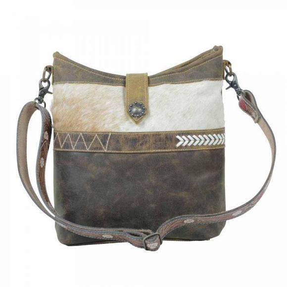 HAZEL HUES LEATHER & HAIRON BAG - by Myra