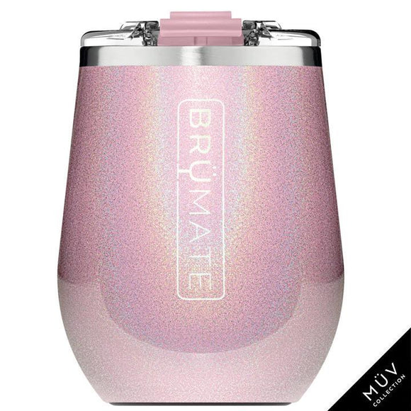 Glitter Blush - Uncork'd Wine Glass - by Brumate