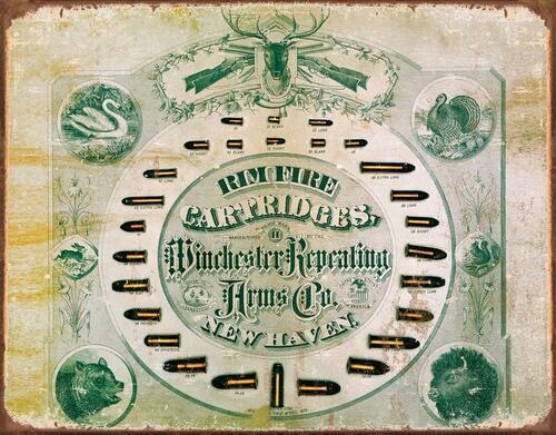 Winchester Rimfire - Vintage-style Tin Sign