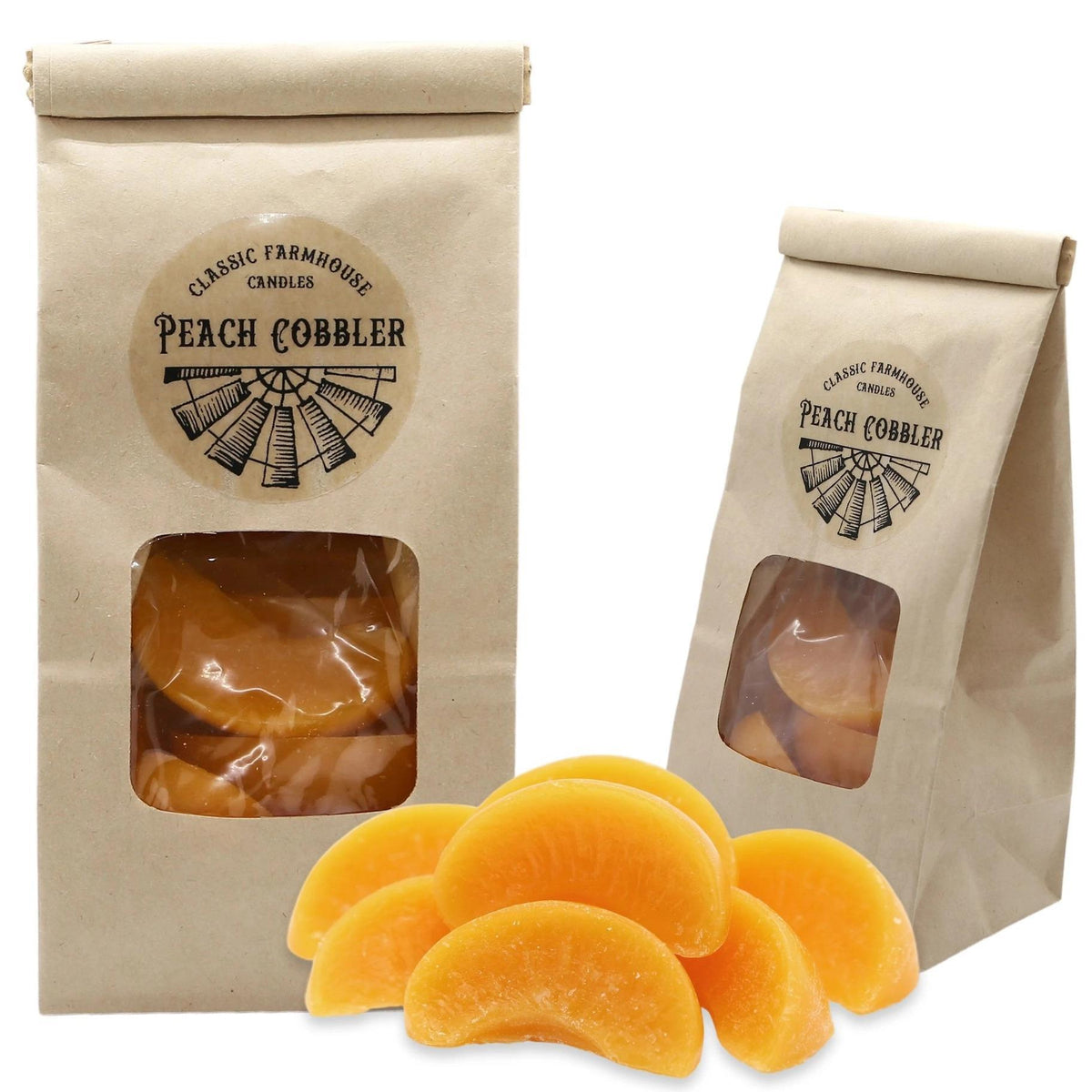 Peach Cobbler 3 oz Bag Wax Melts - by Classic Farmhouse Candles
