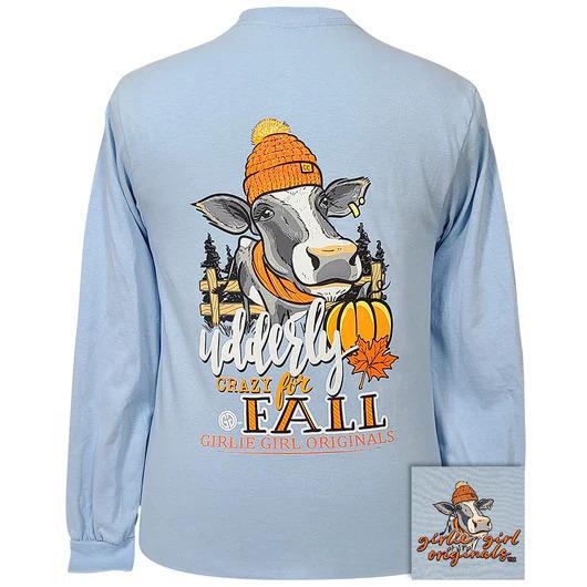Udderly Fall T-Shirt (Long Sleeve) by Girlie Girl Originals