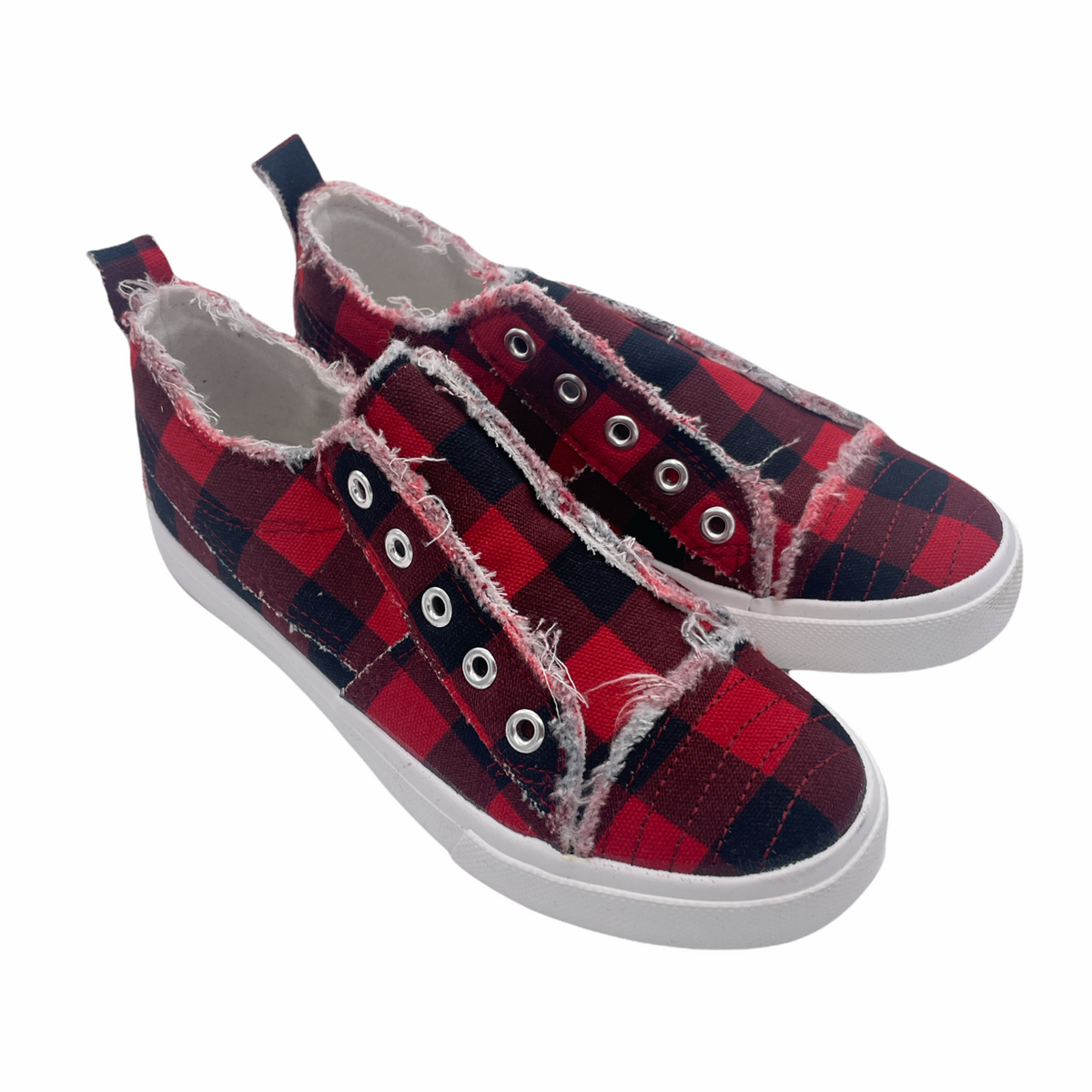 Buffalo Plaid Sneaker by Girlie Girl Originals