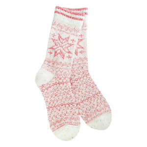 Holiday Confetti Crew - Red Multi - by World's Softest Socks