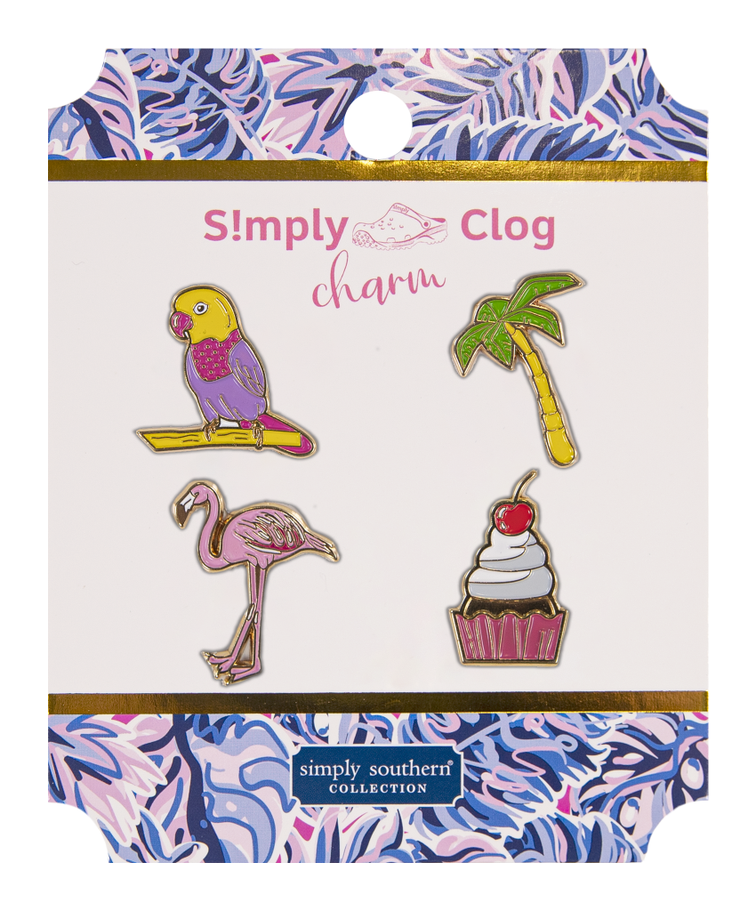 Simply Clog Metal Shoe Charm - Flamingo - by Simply Southern