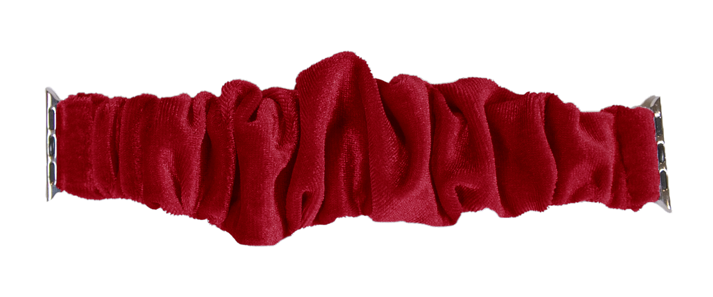 Apple Scrunchie Bandie - Deep Red - by Simply Southern Buy at Here Today Gone Tomorrow! (Rome, GA)