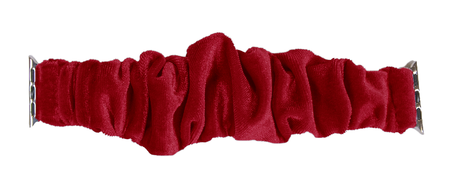 Apple Scrunchie Bandie - Deep Red - by Simply Southern Buy at Here Today Gone Tomorrow! (Rome, GA)