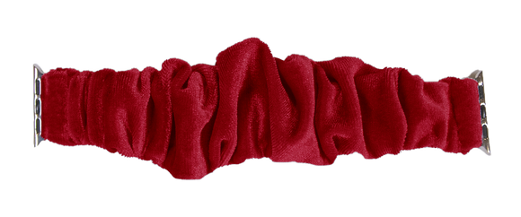 Apple Scrunchie Bandie - Deep Red - by Simply Southern Buy at Here Today Gone Tomorrow! (Rome, GA)