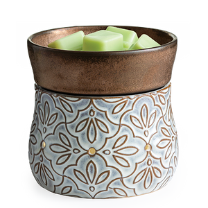 Bronze Floral Ceramic 2 in 1 Candle Warmer - by Candle Warmers Etc.