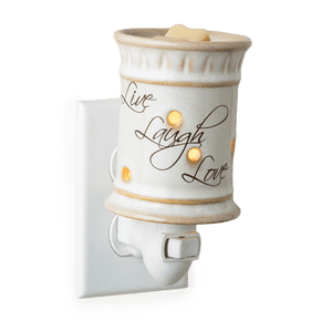 Live, Laugh, Love Pluggable Warmer - by Candle Warmer Etc. - www.HereTodayGoneTomorrow.store