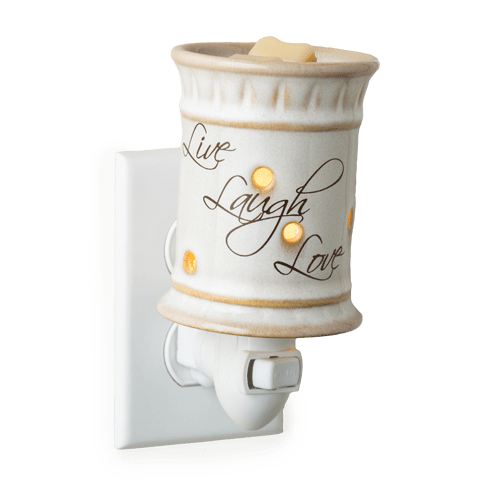Live, Laugh, Love Pluggable Warmer - by Candle Warmer Etc. - www.HereTodayGoneTomorrow.store