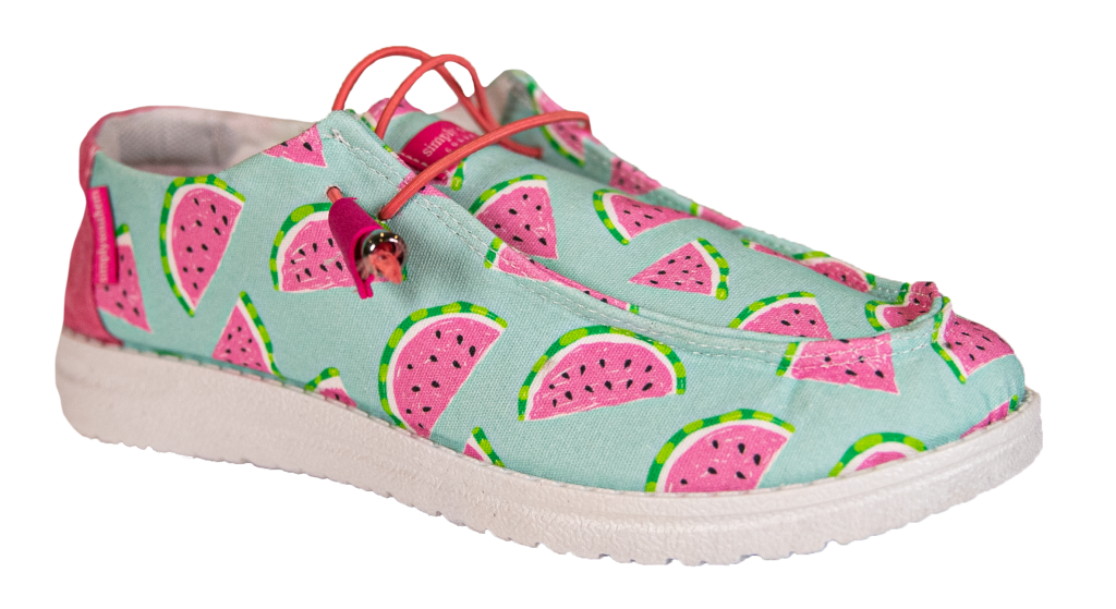 Watermelon Print - Women's Slipon Shoes - by Simply Southern