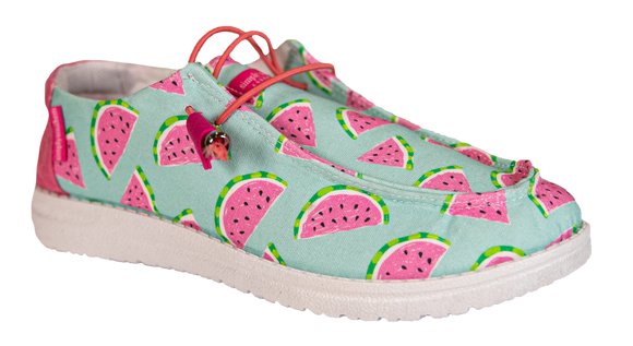 Watermelon Print - Women's Slipon Shoes - by Simply Southern