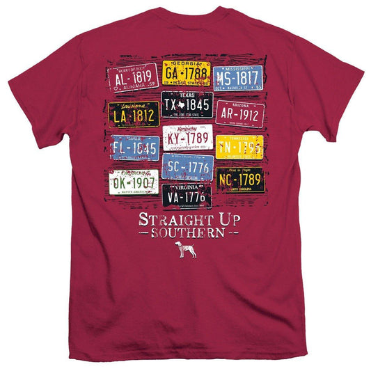 Southern Plates (Men's Short Sleeve T-Shirt) by Straight Up Southern