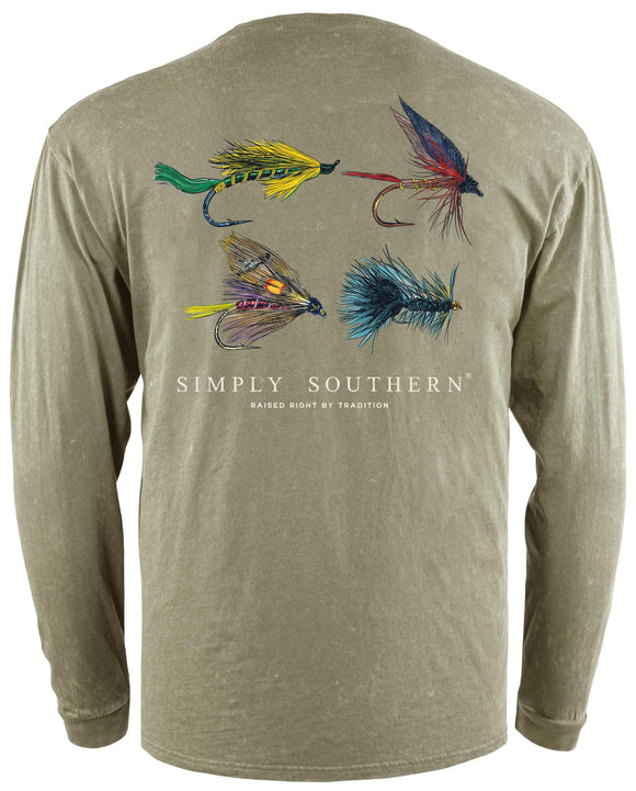 Fly (Men's Vintage Long Sleeve T-Shirt) by Simply Southern