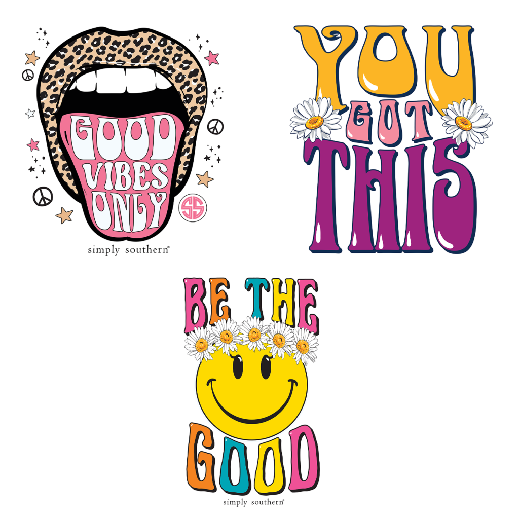Sticker Set - Good Vibes - by Simply Southern