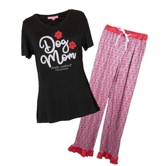 Dog Mom - Pant Pajama Set - by Simply Southern Buy at Here Today Gone Tomorrow! (Rome, GA)