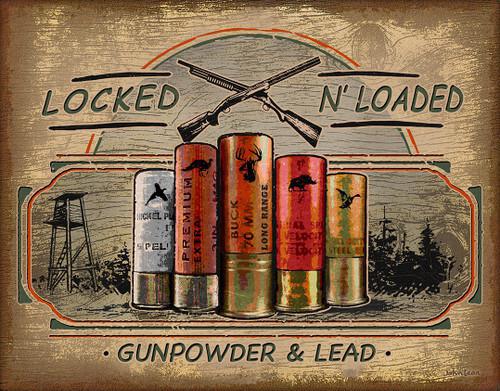 Locked N Loaded - Vintage-style Tin Sign