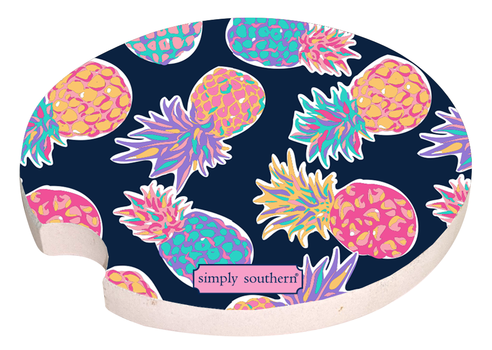 Car Coaster - Pineapple - by Simply Southern