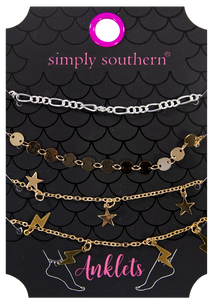 Bolt Anklet Set - by Simply Southern