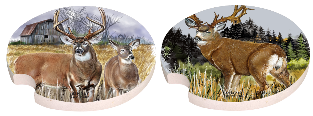 2 Pack Car Coaster - Duck - by Simply Southern
