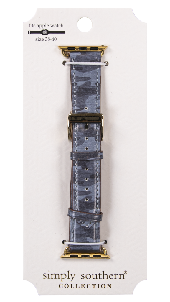 Watchband Pleather - Camo - by Simply Southern