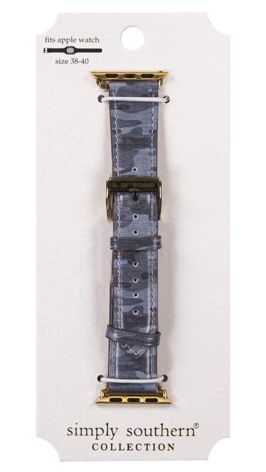Watchband Pleather - Camo - by Simply Southern