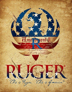 Ruger 2nd Amendment - Vintage-style Tin Sign