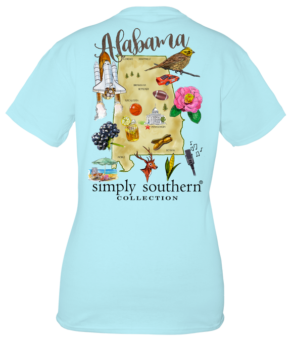Alabama State (Short Sleeve T-Shirt) by Simply Southern