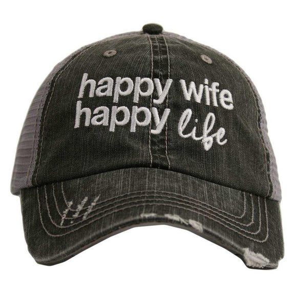 Happy Wife Happy Life Today Women's Trucker Hat - by Katydid