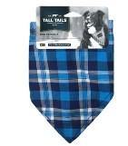 Blue Plaid Dog Bandana (Medium/Large), by TALL TAILS® - www.HereTodayGoneTomorrow.store