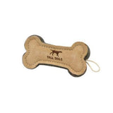6" Leather & Wool Bone Toy, by TALL TAILS® Buy at Here Today Gone Tomorrow! (Rome, GA)