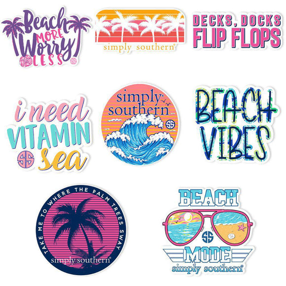 Sticker Set - Beach - by Simply Southern