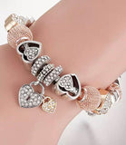 Pandora-Inspired Heart and Locket Charm Bracelet