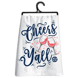 Cheers Ya'll Happy Towel -  by Simply Southern