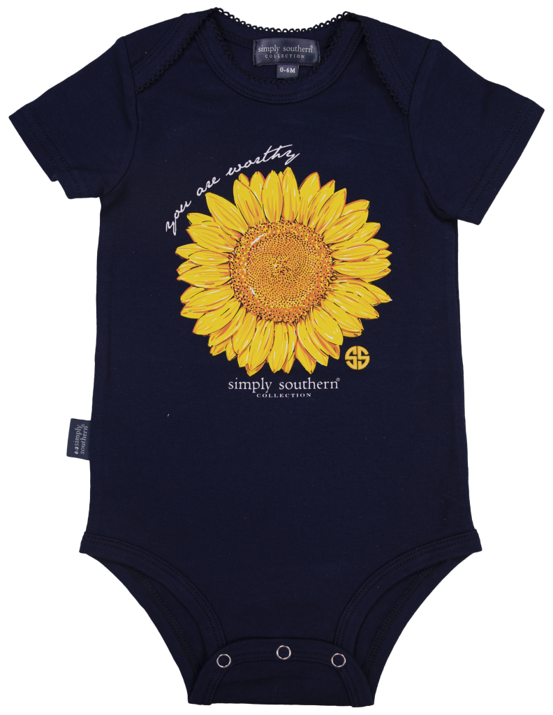Baby Crawler - You are Worthy - by Simply Southern