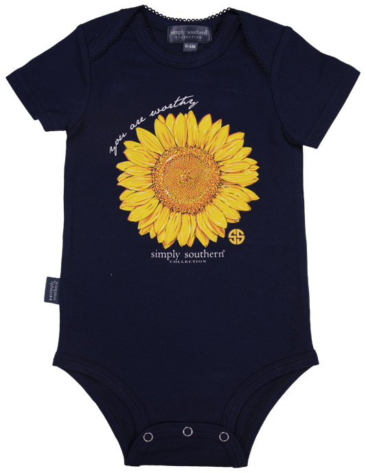 Baby Crawler - You are Worthy - by Simply Southern