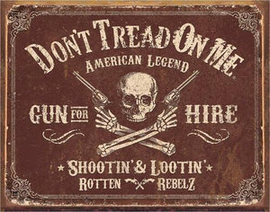 DTOM Gun for Hire  - Vintage-style Tin Sign