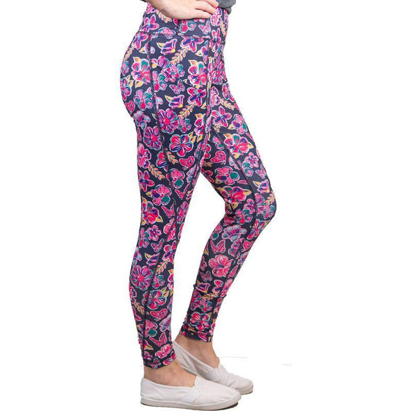 Sport Leggings - Butterfly - by Simply Southern